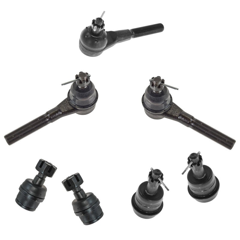 TRQ Front Steering  Suspension Kit Ball Joint Tie Rod Compatible with 19912001 Jeep Cherokee 19911992 Comanche 19931998 Grand Cherokee 19912006 Wrangler