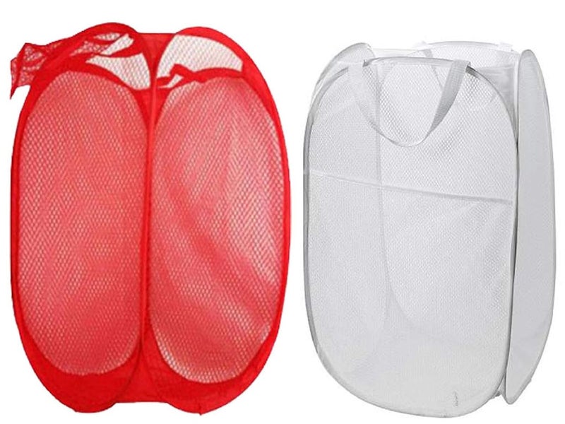 Kuber Industries Kuber Industries 2 Piece Nylon Laundry Organiser Multicolour Model MESHM035 - Image 2