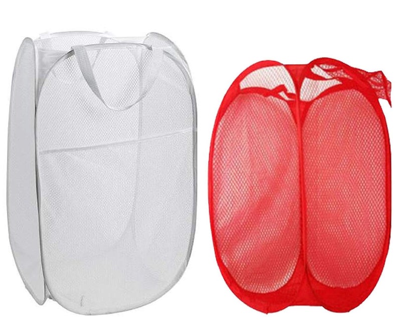 Kuber Industries Kuber Industries 2 Piece Nylon Laundry Organiser Multicolour Model MESHM035 - Image 1