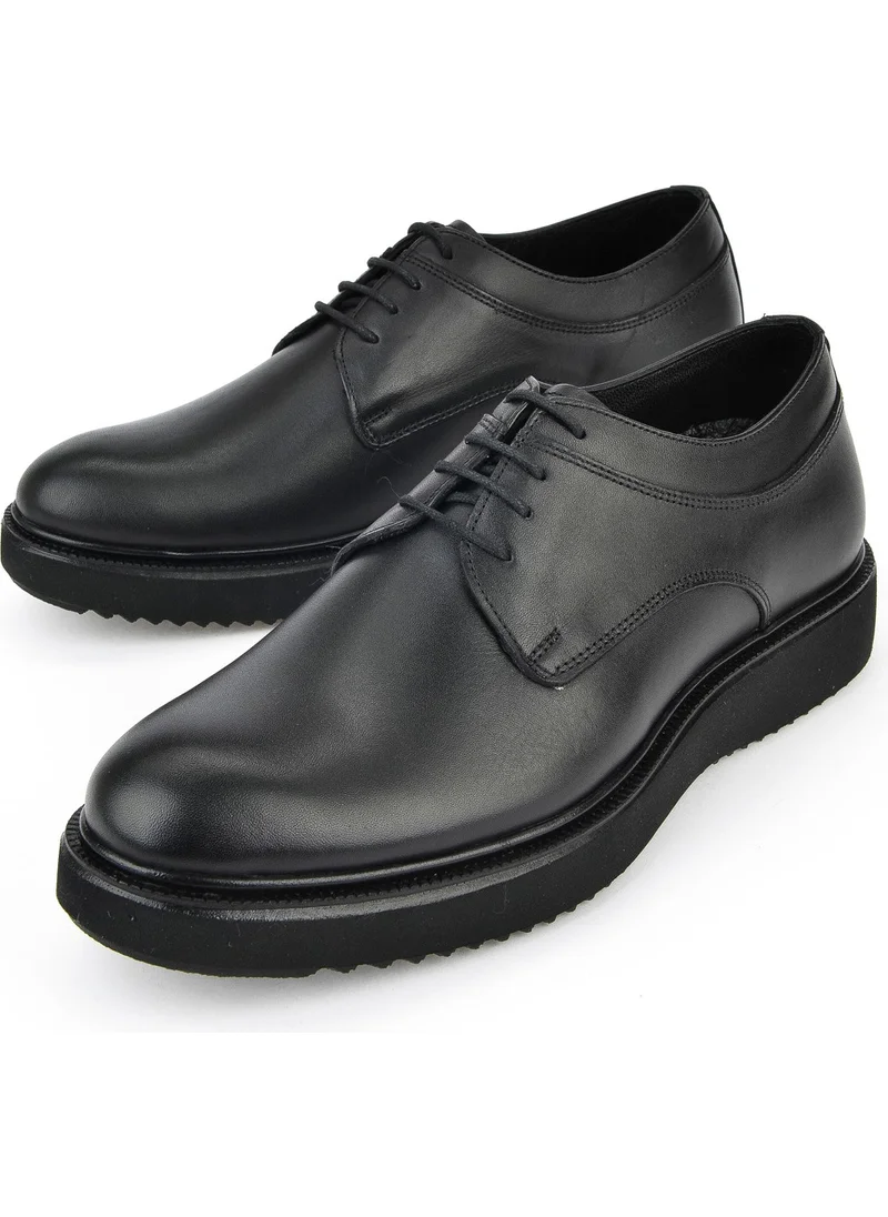 زيا Leather Men's Shoes 143744Z6002 Black