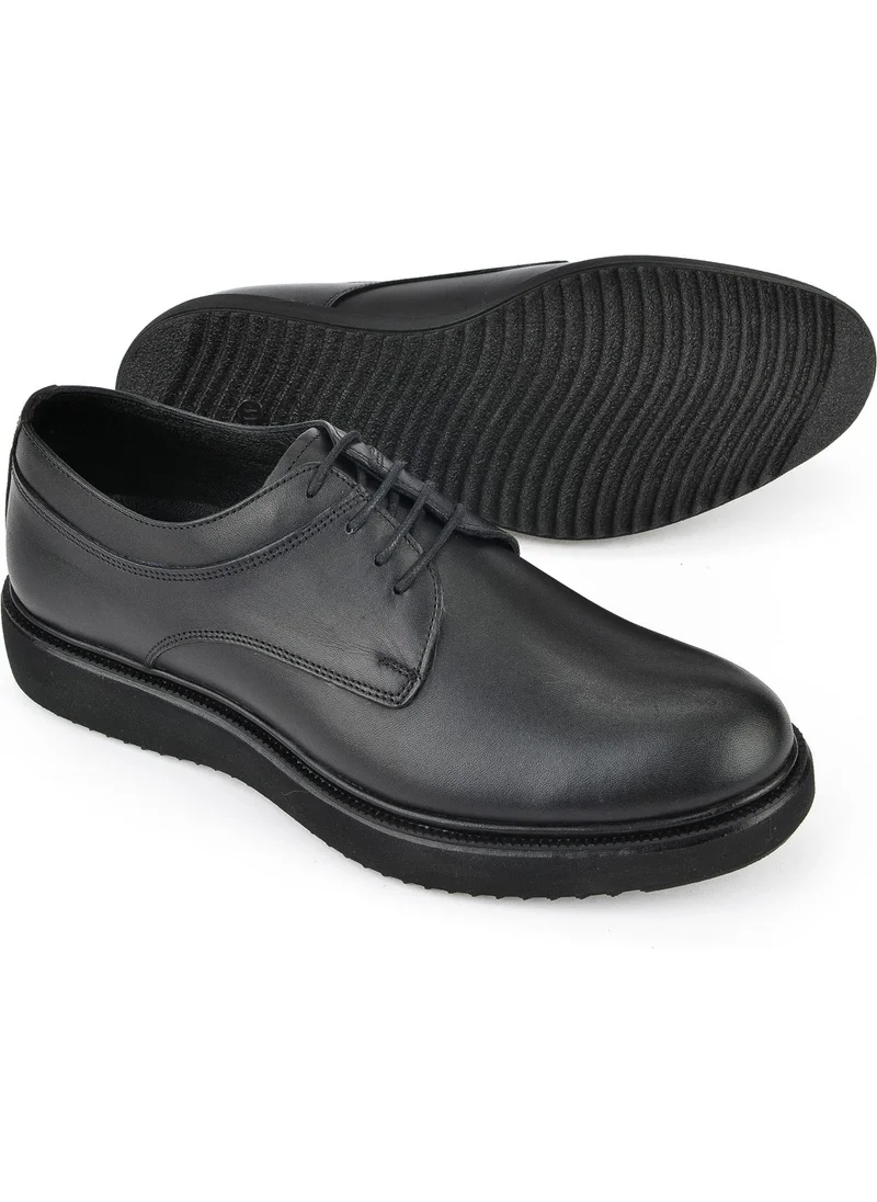 زيا Leather Men's Shoes 143744Z6002 Black