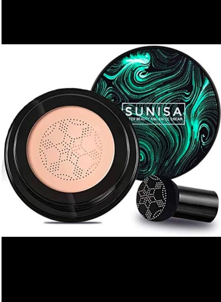 Sunisa Mushroom Air Cushion CC Cream Concealer Moisturizing Foundation Primer Makeup