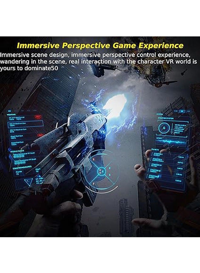 general Virtual reality glasses for Android phones iOS 3.5-7 inches, virtual reality glasses with blue light lenses and noise-canceling headphones - Image 3