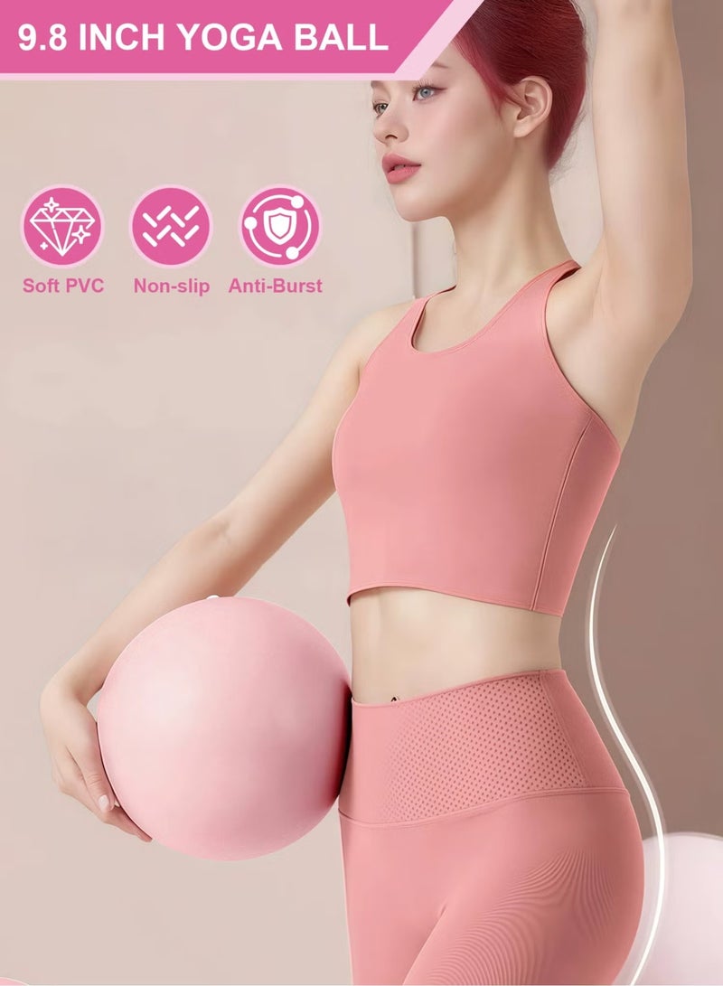 GMORO 13PCS Pilates Ring Set, Yoga Fitness Magic Circle, Pilates Equipment, 9.8-Inch Fitness Ball, Resistance Band, Magic Circle, Accessories For Home Gym Set, Body Shaping, Fitness Gift - Image 3