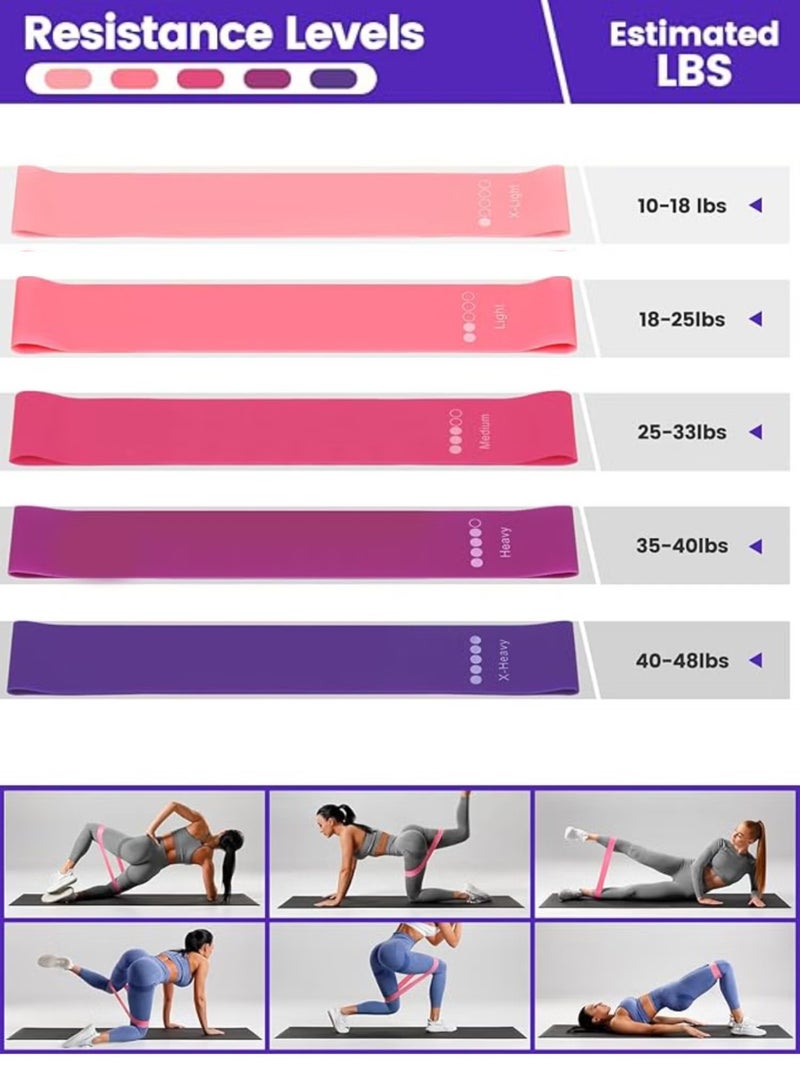 GMORO 13PCS Pilates Ring Set, Yoga Fitness Magic Circle, Pilates Equipment, 9.8-Inch Fitness Ball, Resistance Band, Magic Circle, Accessories For Home Gym Set, Body Shaping, Fitness Gift - Image 4