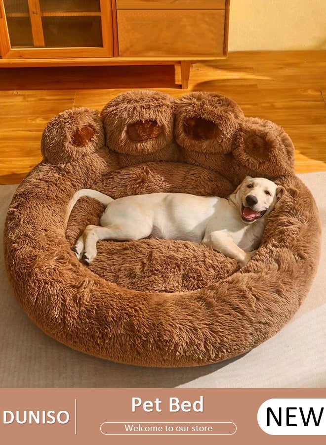 DUNISO Dog & Cat Bed,Pet Bed, Washable Dog Bed Deluxe Plush Dog Beds for Medium, Small Dogs ,Warm Puppy Kitty Sleeping Bed Pet Basket Bed - Image 1
