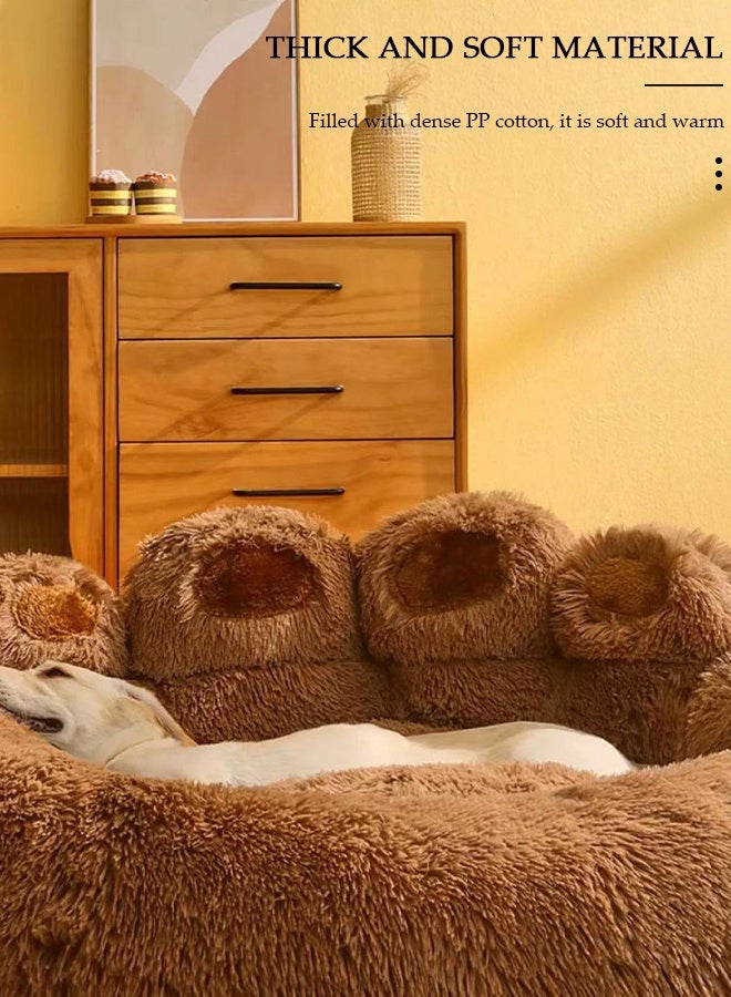 DUNISO Dog & Cat Bed,Pet Bed, Washable Dog Bed Deluxe Plush Dog Beds for Medium, Small Dogs ,Warm Puppy Kitty Sleeping Bed Pet Basket Bed - Image 4