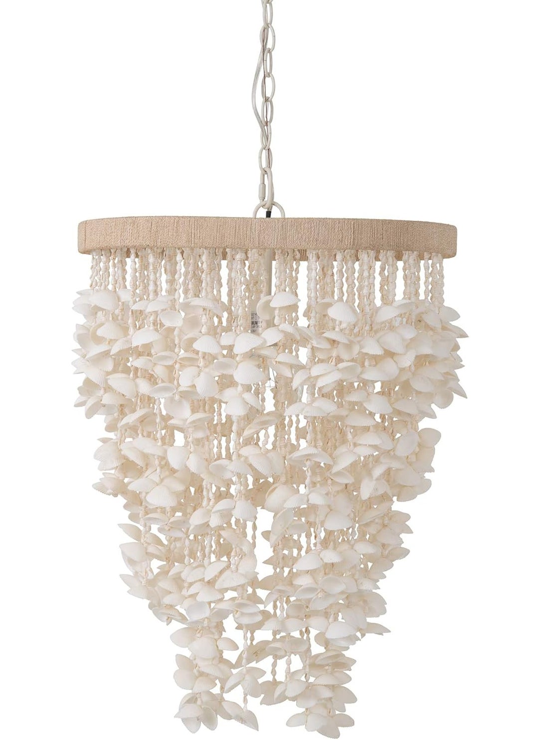 Kouboo Kouboo 1050127 Seashell Ceiling Chandelier White  - Image 1