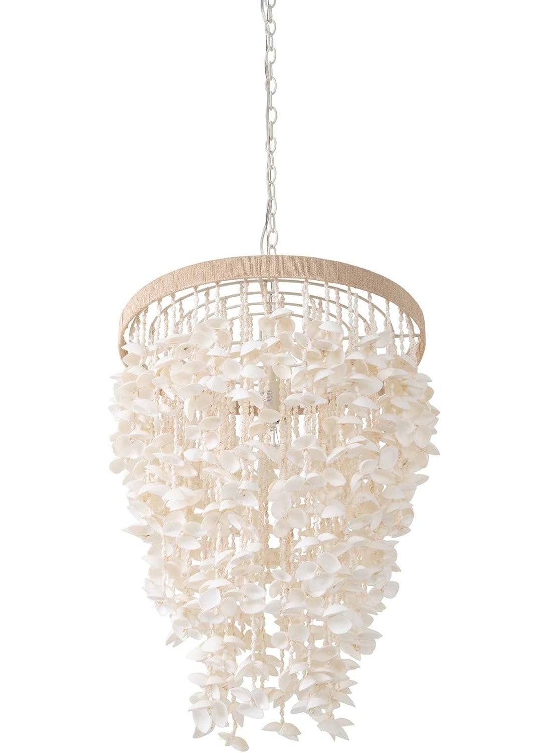 Kouboo Kouboo 1050127 Seashell Ceiling Chandelier White  - Image 3