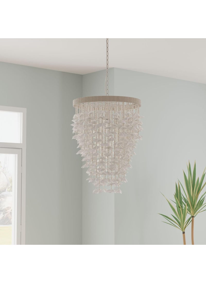 Kouboo Kouboo 1050127 Seashell Ceiling Chandelier White  - Image 5