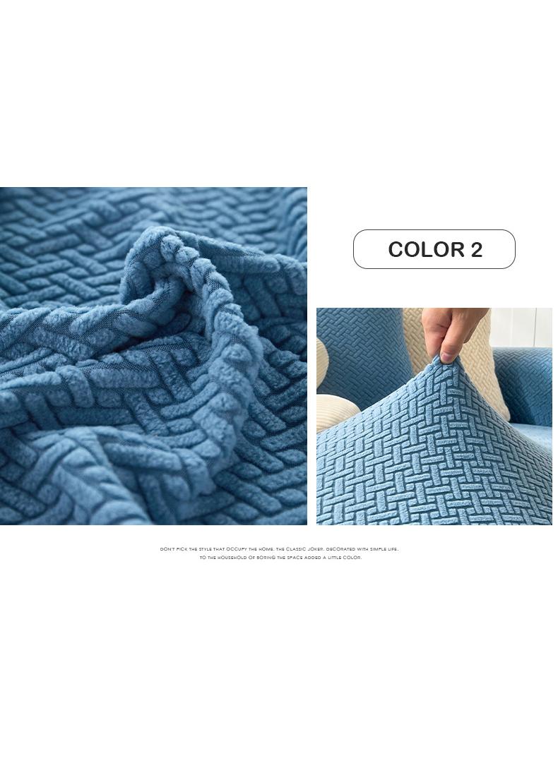 Y&D Stretch Chair Sofa Slipcover Non Slip Soft Couch Sofa Cover, Washable Furniture Protector with Non Slip Foam and Elastic Bottom for Kids, Pets Single seat - Image 2