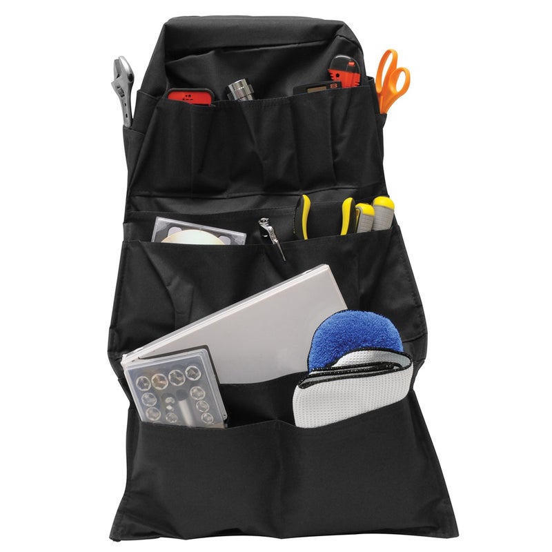 Roadpro RPSB-14BK Seat-Back Organizer Travel Essentials - Black - Image 4