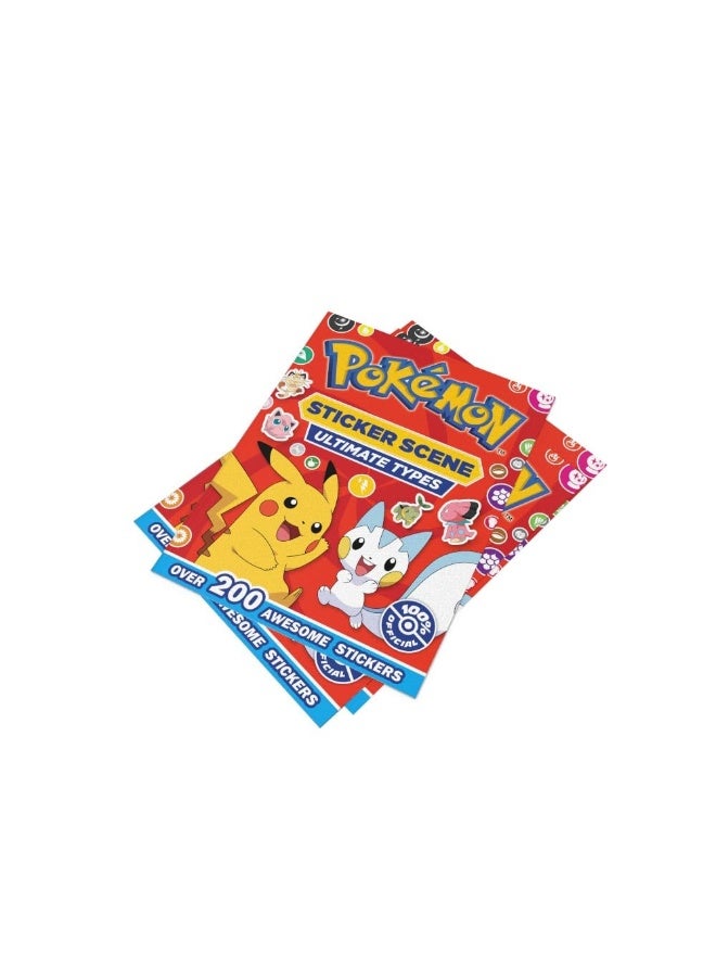 POKÉMON ULTIMATE TYPES STICKER SCENE: Full-Colour Illustrated Sticker Scene Activity Book for readers and Pokémon fans 6+ - Image 3