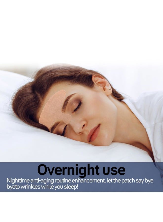 Akissos Forehead Wrinkle Patches 15 PCS Kinesiology Face Tape for Wrinkles Overnight, Precut Facial Patches for Forehead Wrinkles, 11 Lines, Frown Lines, Fine Lines - Between Eyebrow Wrinkle Patches - Image 4