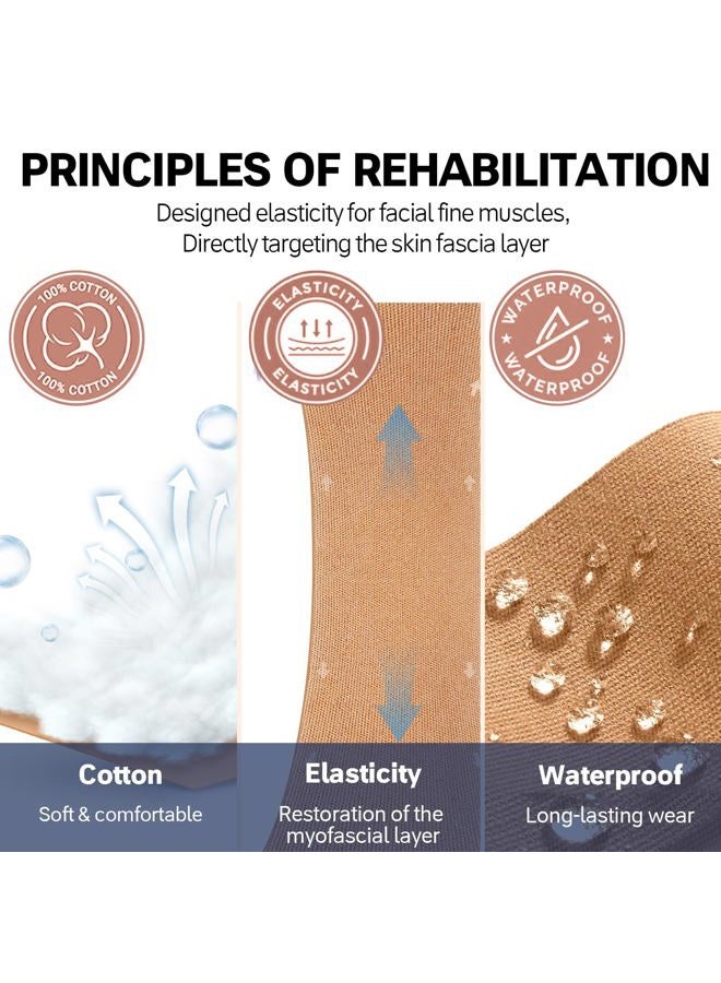 Akissos Forehead Wrinkle Patches 15 PCS Kinesiology Face Tape for Wrinkles Overnight, Precut Facial Patches for Forehead Wrinkles, 11 Lines, Frown Lines, Fine Lines - Between Eyebrow Wrinkle Patches - Image 3