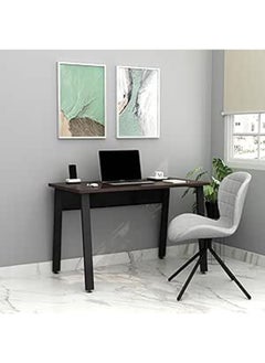 RIGID Steel Workstation Desk with Wooden Top Black 75x120x60cm  - Image 1