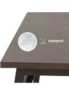 RIGID Steel Workstation Desk with Wooden Top Black 75x120x60cm  - Image 2