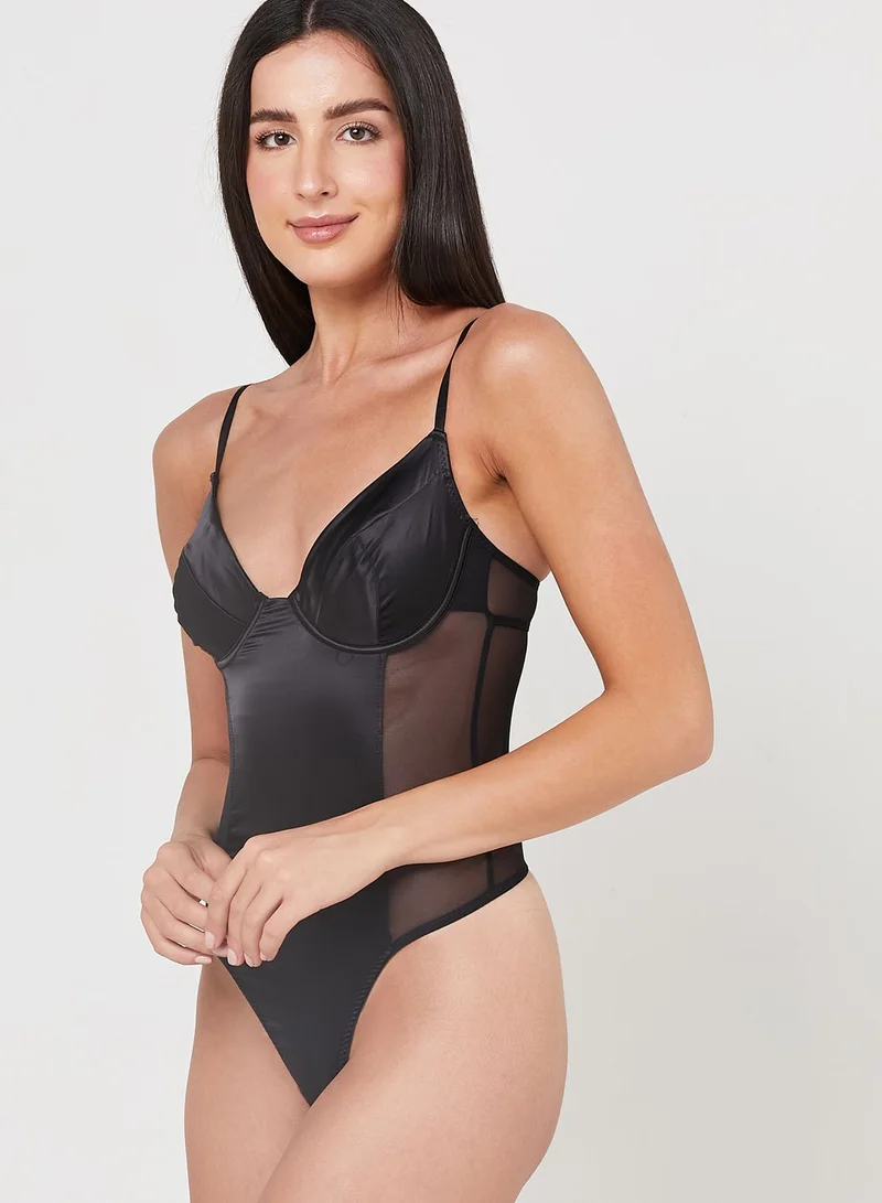 Ann Summers Strappy High Leg Bodysuit
