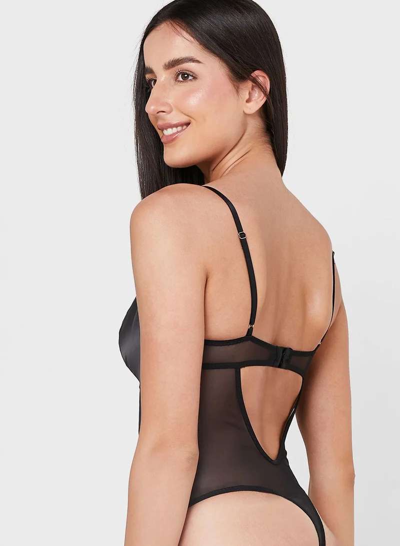 Ann Summers Strappy High Leg Bodysuit