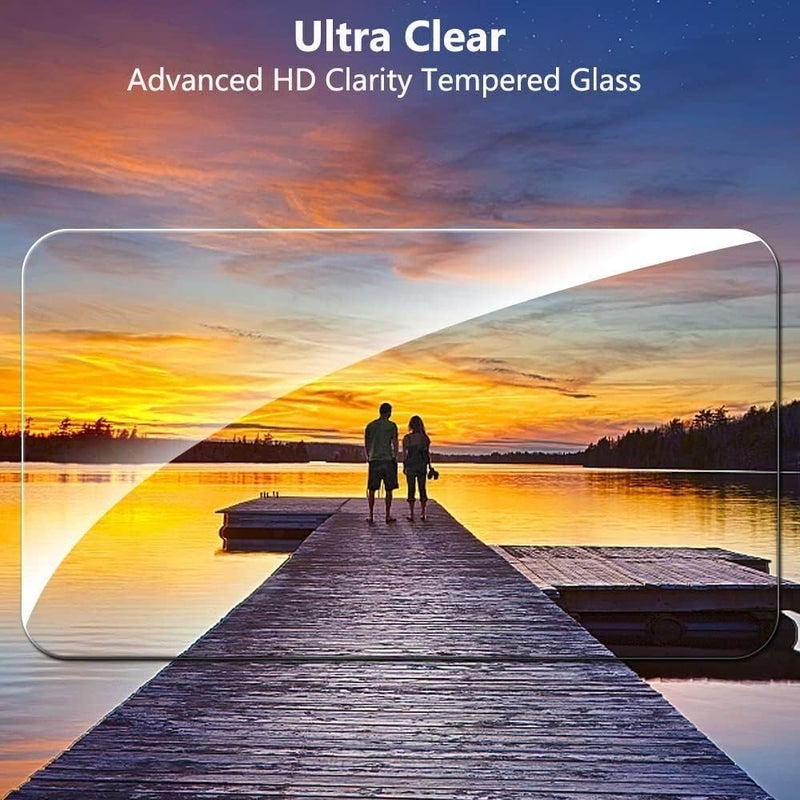 Tempered Glass Screen Protector: 9H Hardness, Bubble-Free Installation, HD Clarity - Case Friendly Smart Display Protector for Echo Show 5 3rd Generation - Image 3