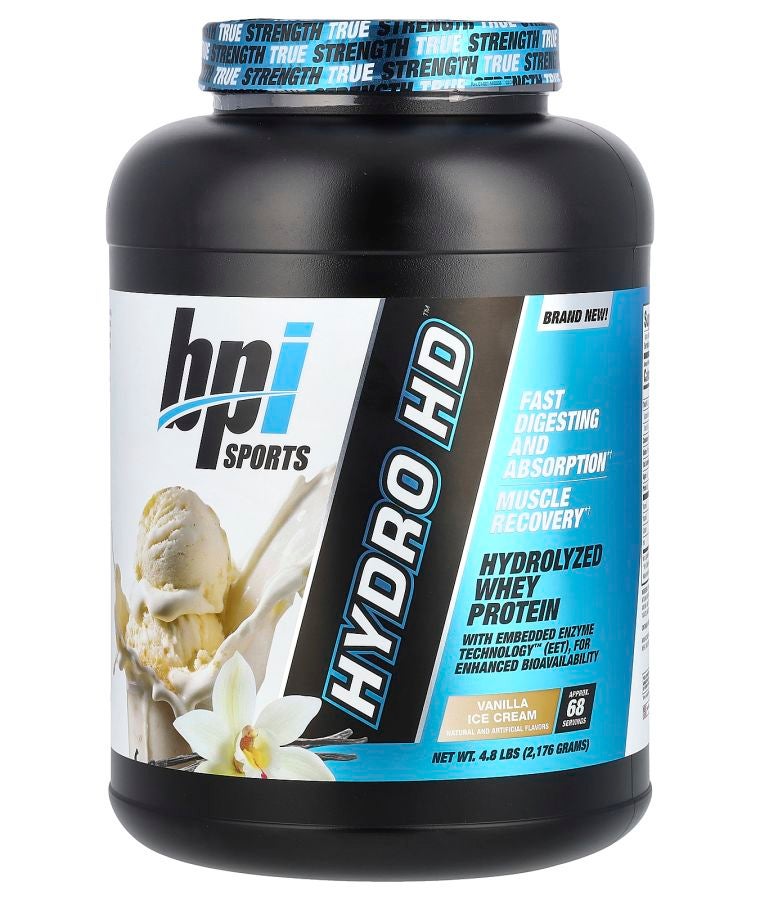 BPI SPORTS Hydro HD™ Hydrolyzed Whey Protein Vanilla Ice Cream 4.8 lbs (2176 g)