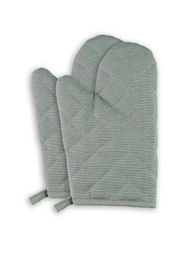 LOFT 2GLOVE,2 POT HOLDER,L30XP16.5XH2CMS,GREY,COTTON-131515B - Image 2