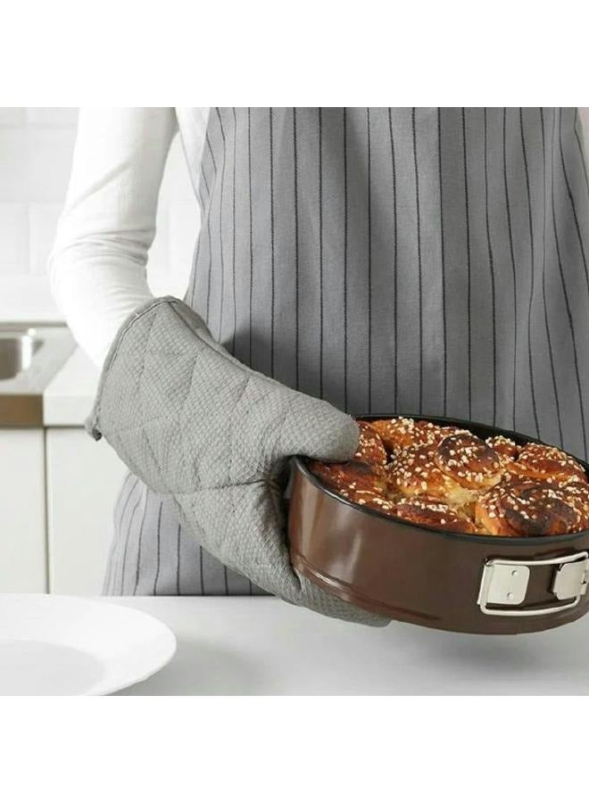 LOFT 2GLOVE,2 POT HOLDER,L30XP16.5XH2CMS,GREY,COTTON-131515B - Image 1