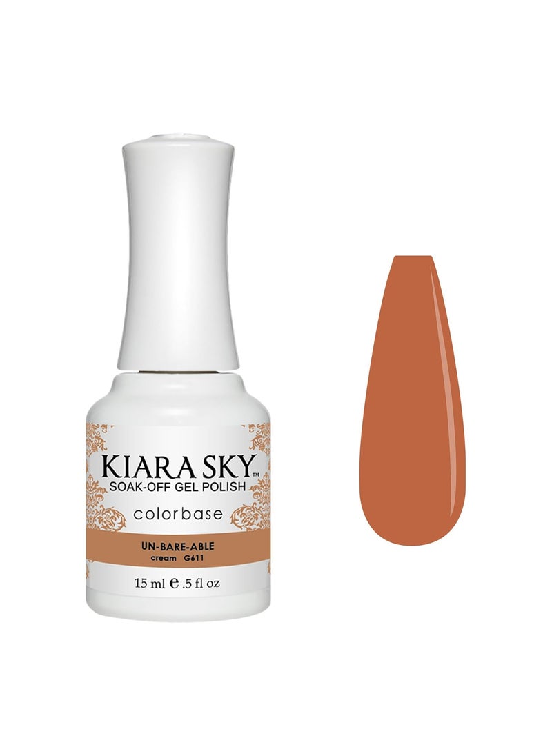 KIARA SKY - KIARA SKY Soak Off Gel Nail Polish 0.5 fl oz, UN-BARE-ABLE (G611) - Image 1