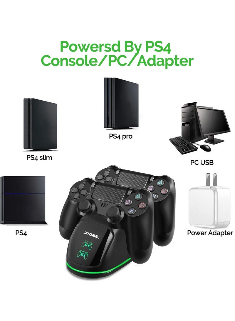 Dobe Dual Controller Charging Station for PS4 | Fast Dual Charging Dock with LED Indicator - Image 3