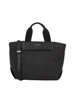 RAFFIA SMALL CROSSBODY TOTE BAG