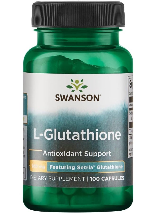 Swanson Premium Reduced L-Glutathione (100Mg, 100 Capsules)