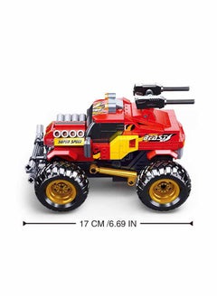 Sluban Off-road Vehicle Building Set 265 Pieces, With Remote Conrtol, For Ages 8+ Years Old - Red  - Image 5