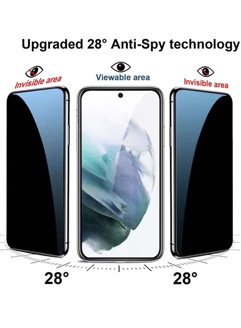 MIGOFAST Samsung Galaxy A55 5G Privacy Glass Screen Protector Anti-Spy Tempered Glass Film 9H Hardness Scratch Resistant Bubble Free Glass Screen Protector A55 - Image 3