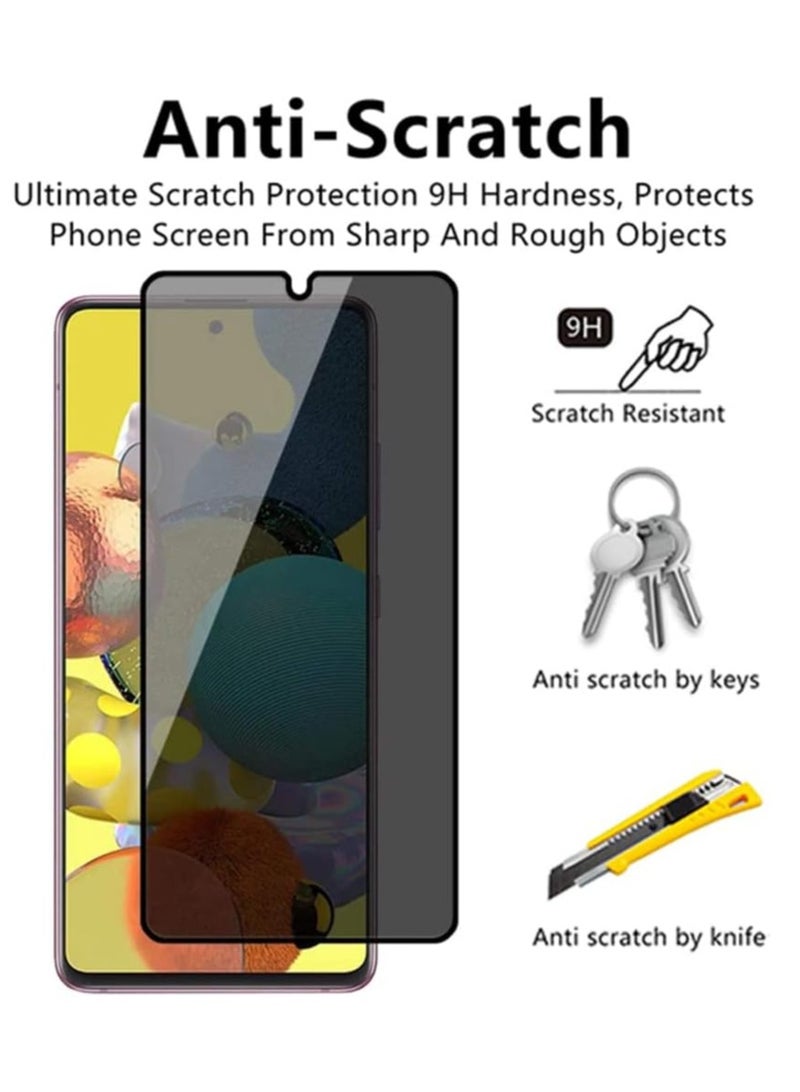 MIGOFAST Samsung Galaxy A55 5G Privacy Glass Screen Protector Anti-Spy Tempered Glass Film 9H Hardness Scratch Resistant Bubble Free Glass Screen Protector A55 - Image 5