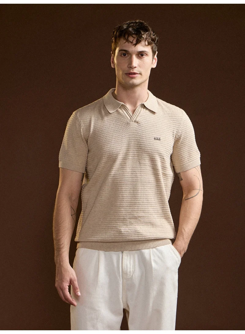 ذا بير هاوس تيشيرت بولو رجالي قطن ناعم ومريح مناسب للصيف والأنشطة الخارجية