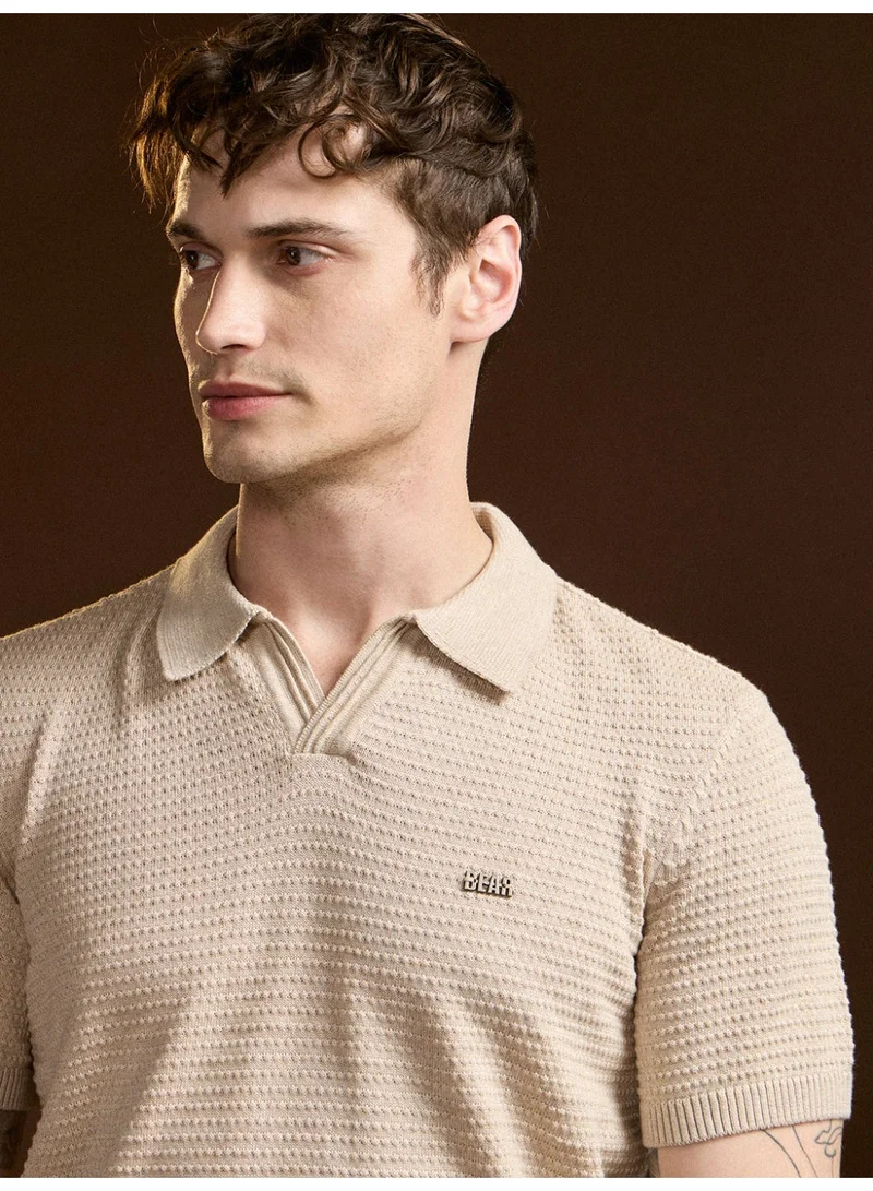 ذا بير هاوس تيشيرت بولو رجالي قطن ناعم ومريح مناسب للصيف والأنشطة الخارجية