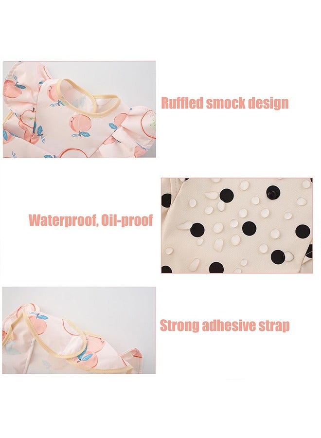 meayul 2 Pack Baby Bib, Feeding Bib, Baby Bibs, Adjustable Washable, Soft Waterproof Baby Feeding Bib With Food Catcher Pocket, Toddler Bib For Babies & Toddlers 6-36 Months - Image 4