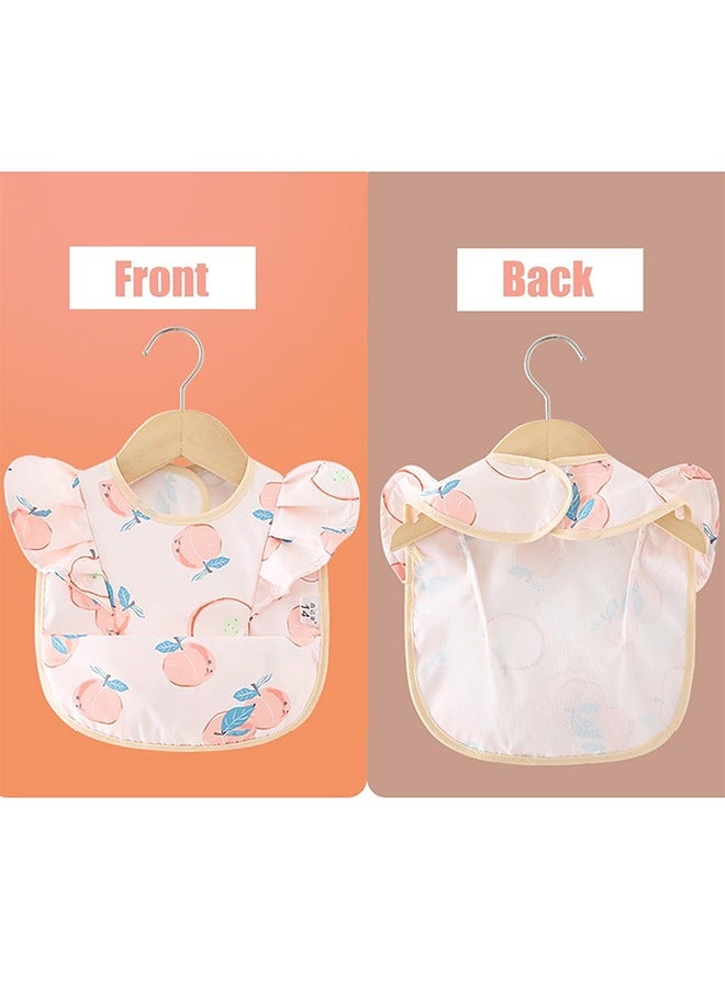 meayul 2 Pack Baby Bib, Feeding Bib, Baby Bibs, Adjustable Washable, Soft Waterproof Baby Feeding Bib With Food Catcher Pocket, Toddler Bib For Babies & Toddlers 6-36 Months - Image 5
