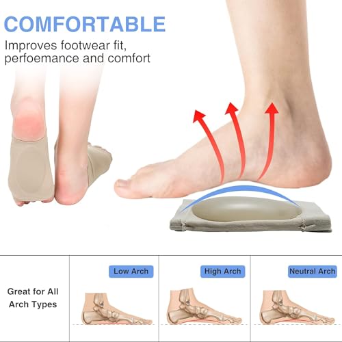 AMENDAS Arch Support for Flat Feet, Insole for Plantar Fasciitis, Foot Alignment Socks for Pain Relief, Women's Foot Band, Multicolor - Image 3