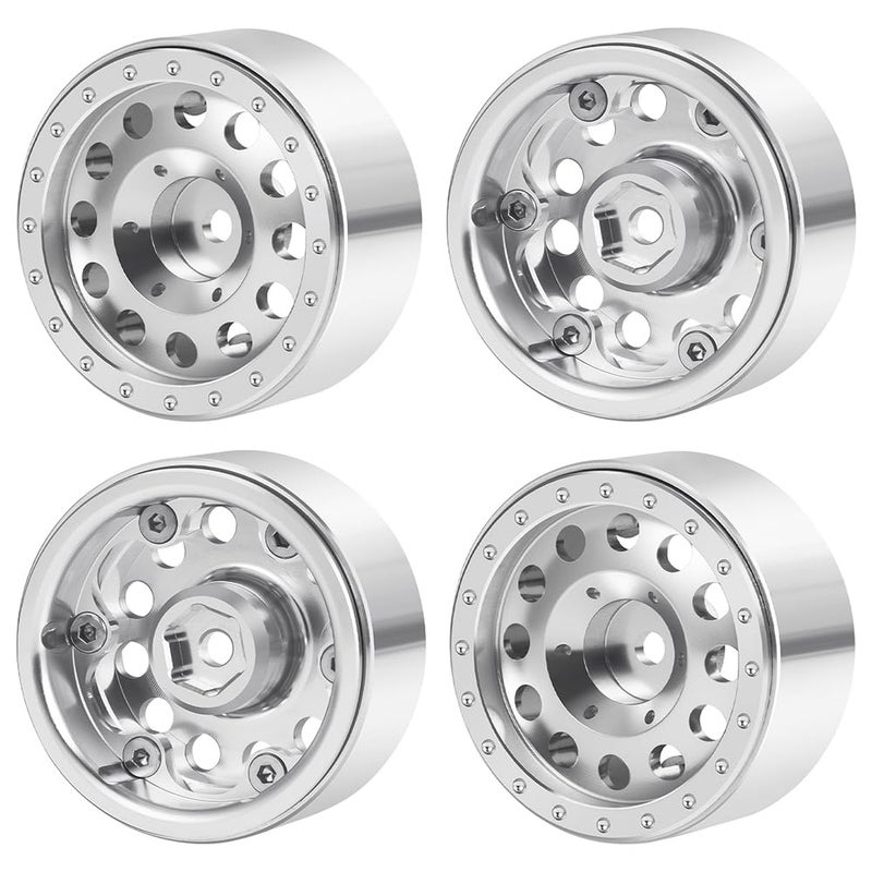 MOHERO 4Pcs 13 RC Beadlock Wheels for TRX4M SCX24 Redcat Ascent 118 124 RC Crawler Car - Image 3