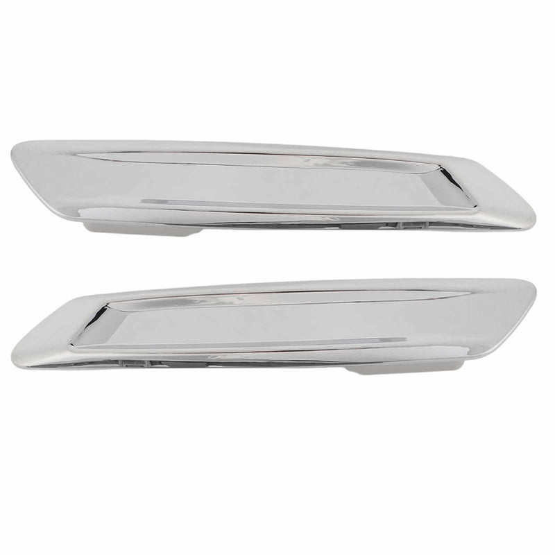 1 Pair Side Mudguard Trim Finisher 51137336645 Left Right Chrome Front Mudguard Panel Marker Finisher for 5 Series F10 F11 LCI 2014 to 2018 - Image 1