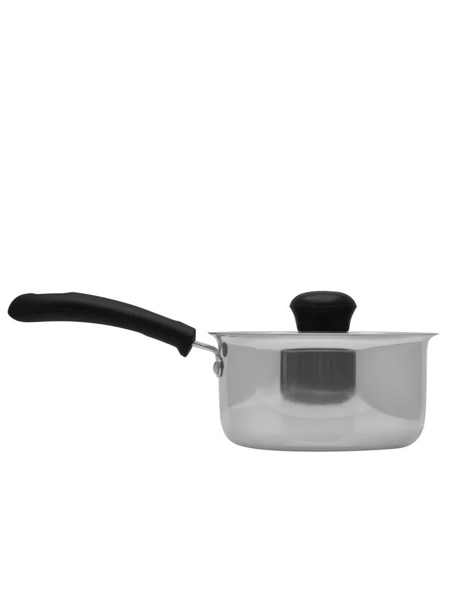 راج راج ستيل مقلاة صلصة بغطاء متوسطة