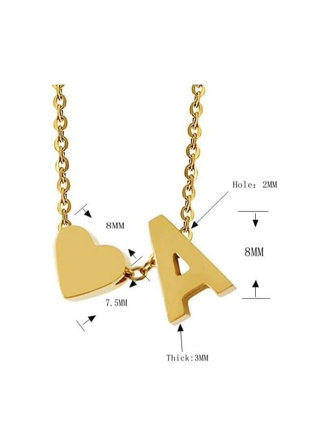 Fayrouz Jewellery 18k Yellow Gold Plated Real Stainless Steel New Shiny Balloon Design Large A-Z Initial Bubble Pendant Necklace, Clavicle Chain - Image 4