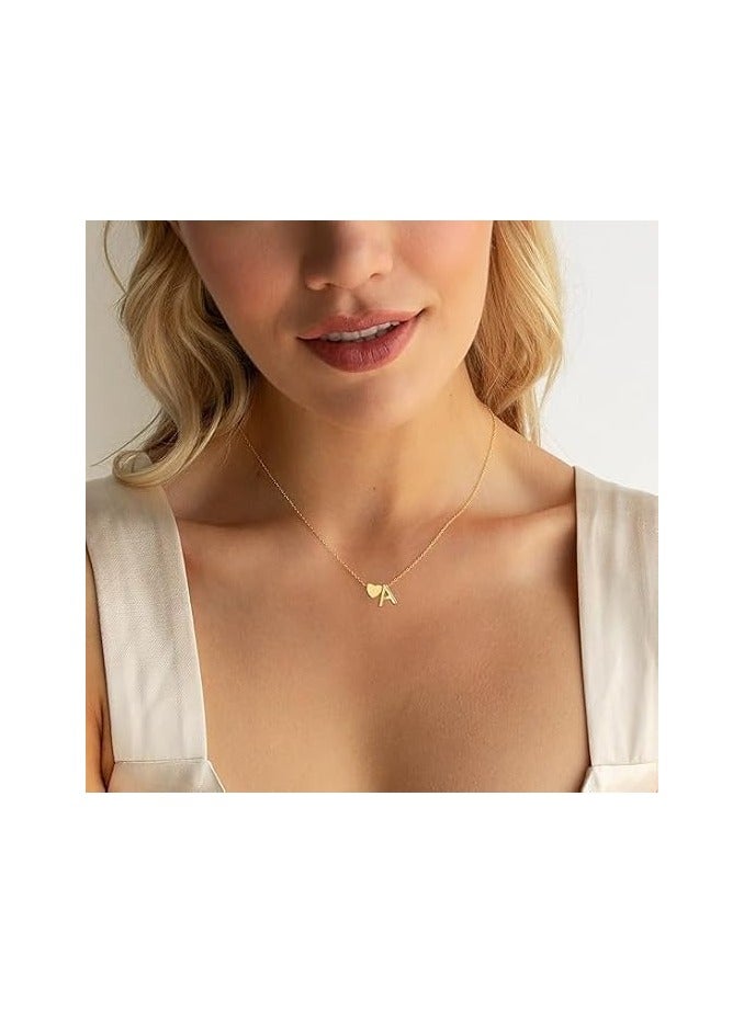 Fayrouz Jewellery 18k Yellow Gold Plated Real Stainless Steel New Shiny Balloon Design Large A-Z Initial Bubble Pendant Necklace, Clavicle Chain - Image 5