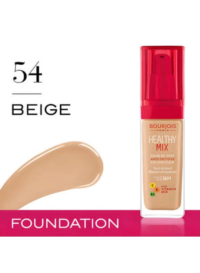بورجوا باريس كريم الأساس الجديد "هيلثي ميكس" (Healthy Mix) من BOURJOIS PARIS - درجة 54 - Image 3