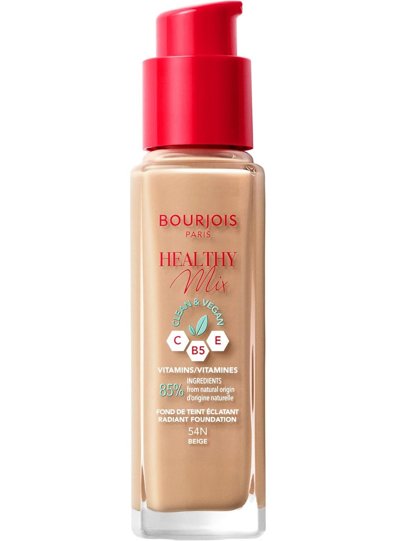 بورجوا باريس كريم الأساس الجديد "هيلثي ميكس" (Healthy Mix) من BOURJOIS PARIS - درجة 54 - Image 1
