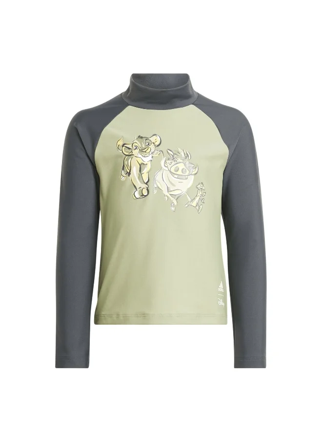 اديداس adidas Dy Lk Rashguard Green Swim Swimwear 1824