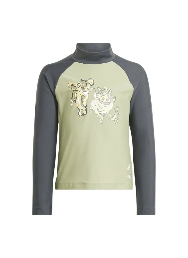 اديداس adidas Dy Lk Rashguard Green Swim Swimwear 1824