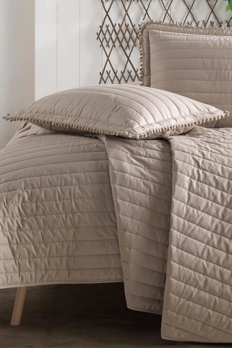 Zeynep Tekstil Clasy Ranforce 100% Cotton Single Bedspread Pedra