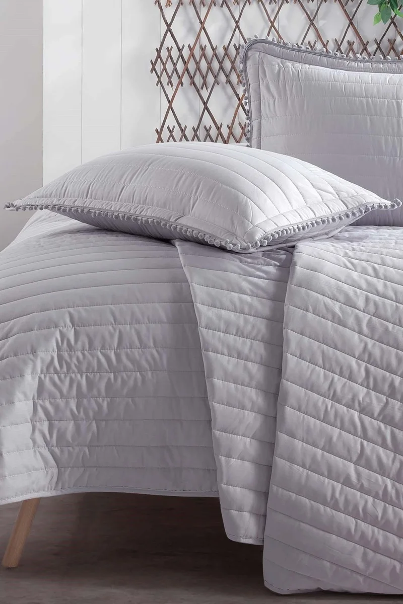 Zeynep Tekstil Clasy Ranforce 100% Cotton Single Bedspread Pedra